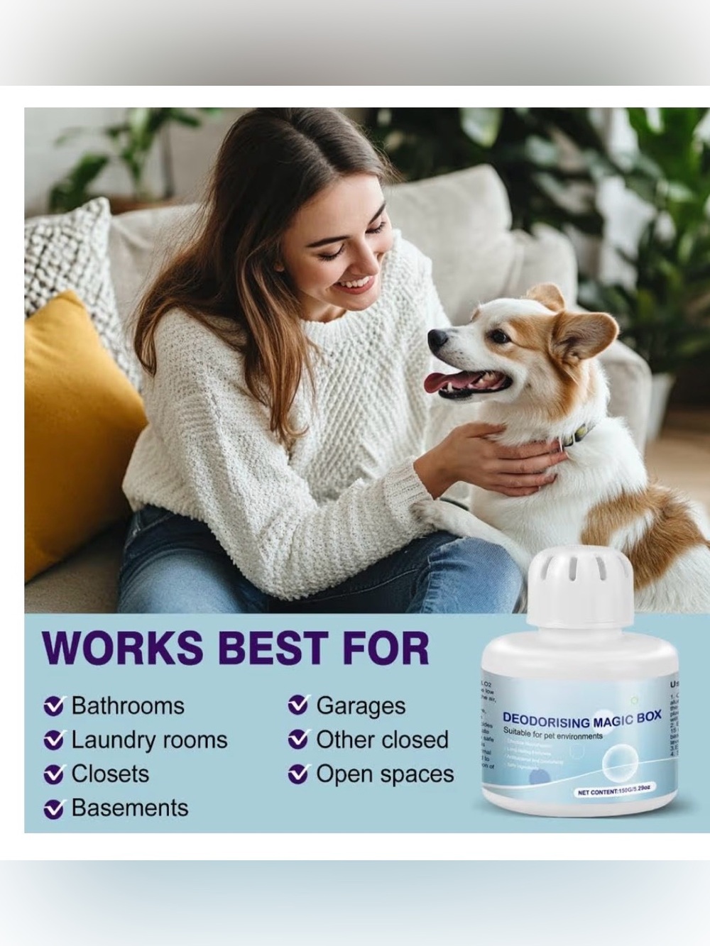 105. 2 Pack - Deodorizing magic Box  - Air Freshener for Home with Fresh Scent